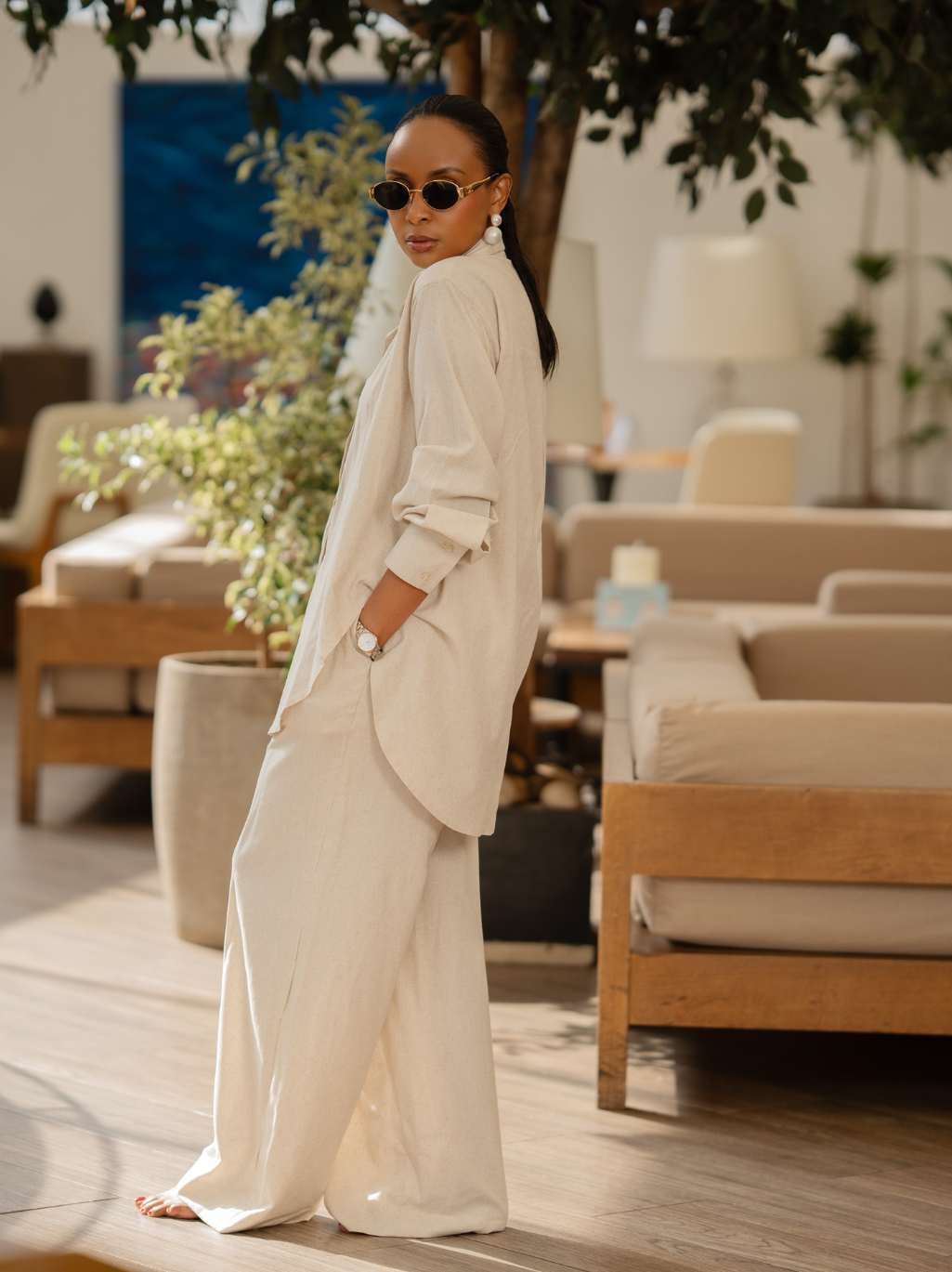 OATMEAL MARA LINEN SET