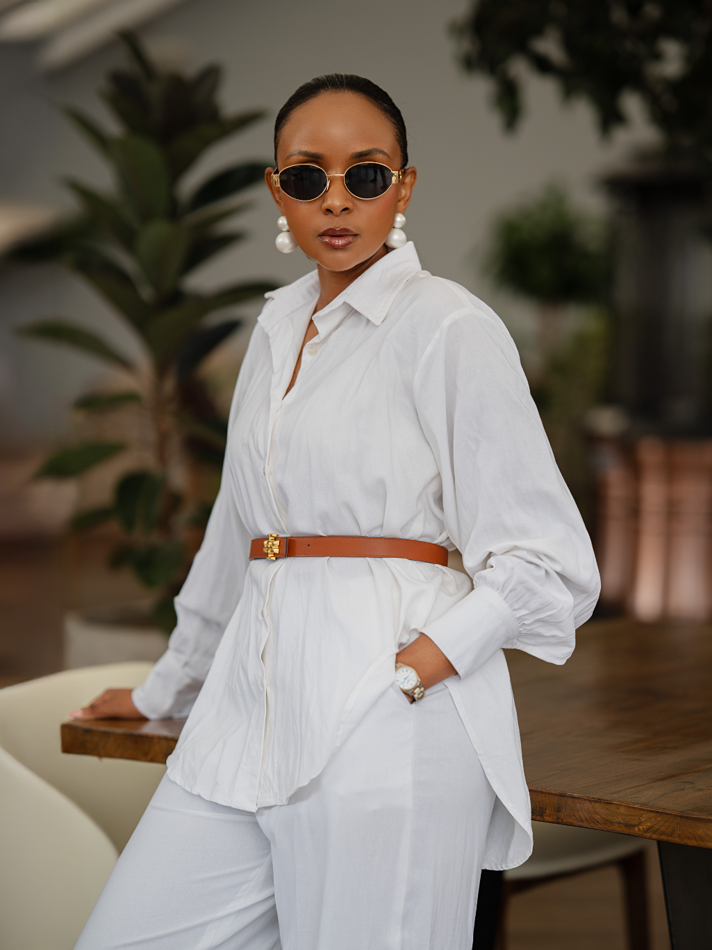 PURE WHITE MARA LINEN SET