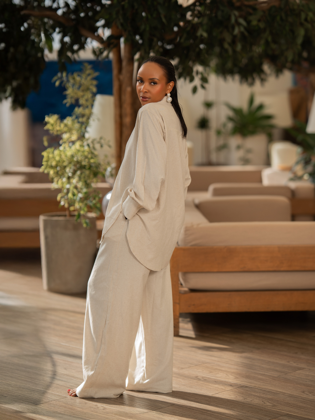 OATMEAL MARA LINEN SET