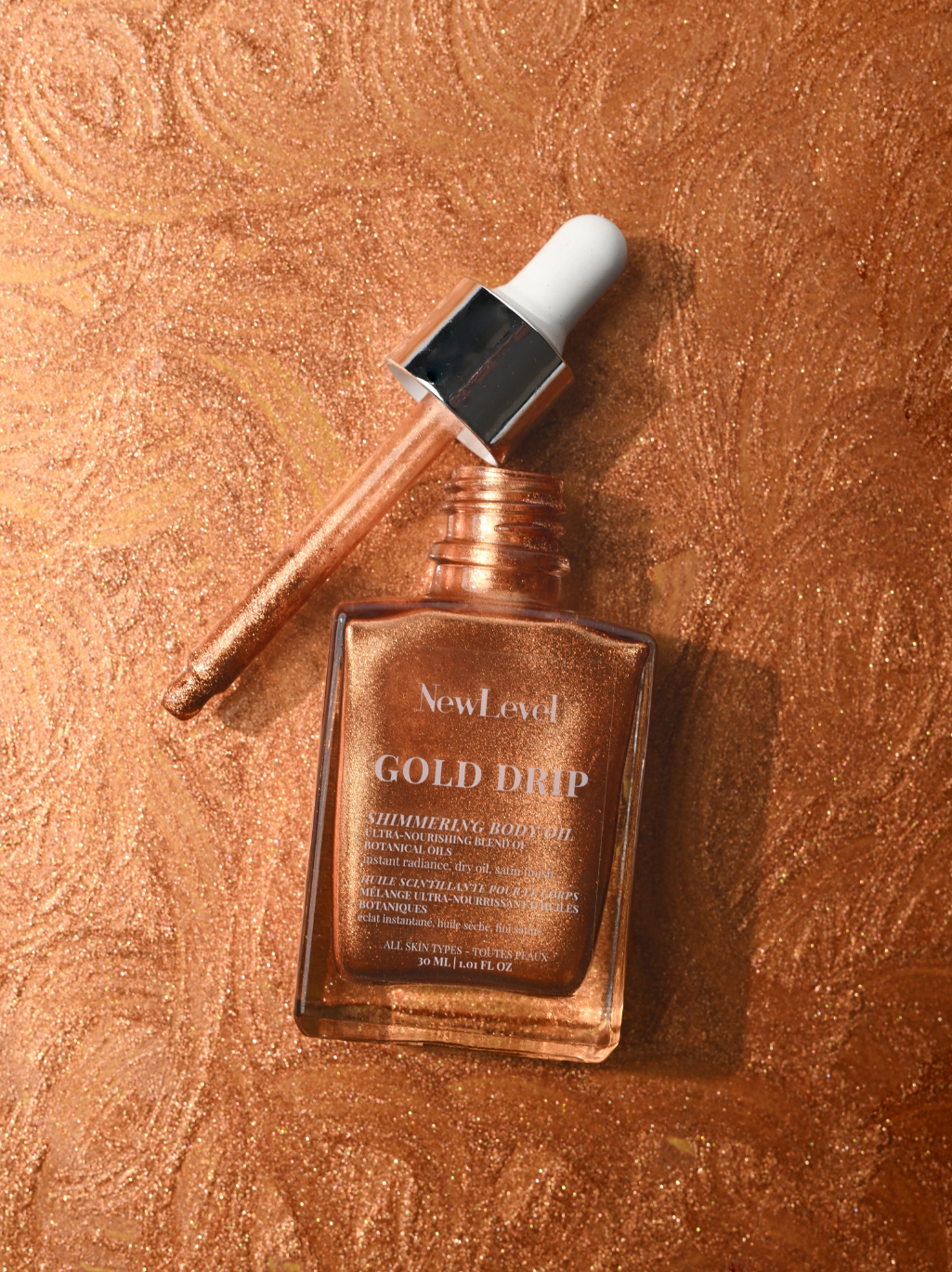 LIMITED EDITION GOLD DRIP BRONZING SHIMMERING BODY OIL - TRAVEL SIZE